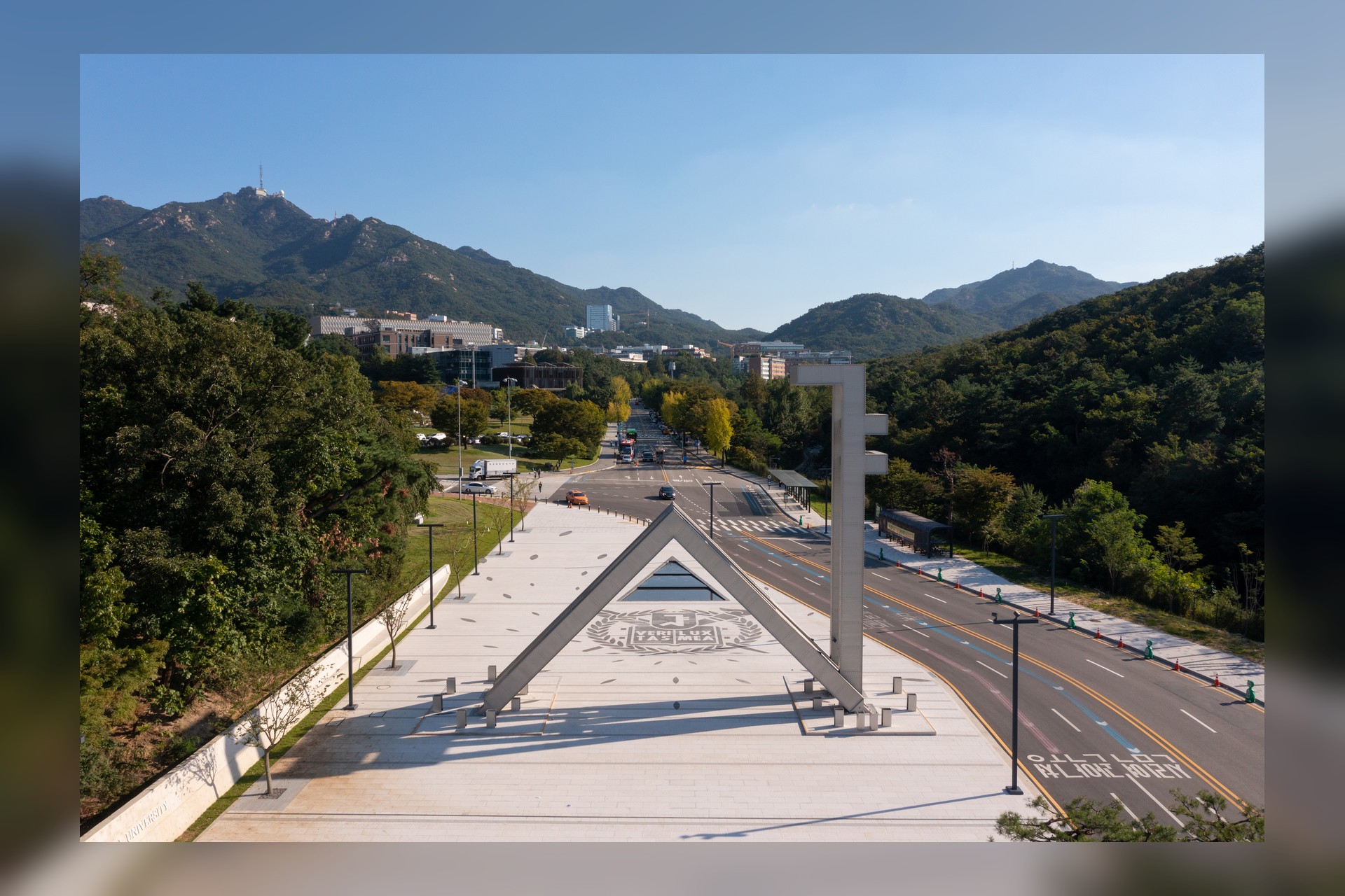 Seoul National University main gate (Sha gate) on the Gwanak campus plaza — Study in Korea